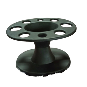 LaLa Fina salon black hair brush utensil makeup brush table holder rack NWOT